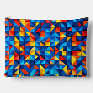Grid Fragments Accessory Pouch