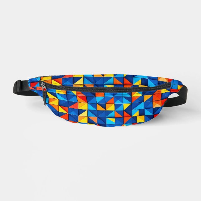 Grid Fragments Fanny Pack (Front)