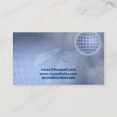 Grid Globe, Your Name Here Business Card (Back)