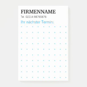 Grid Graph Modern Sticky Notes