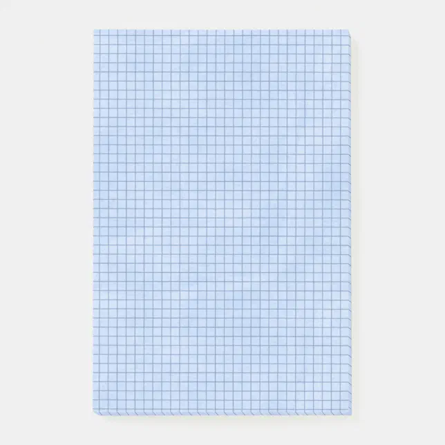 Grid Lines on Blue Post-it Notes | Zazzle