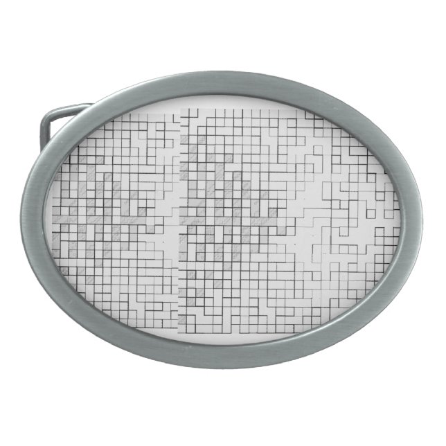 Grid Locked  Belt Buckle (Front)