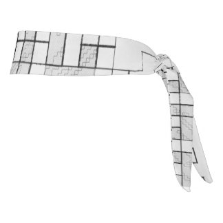 Grid Locked Tie Headband
