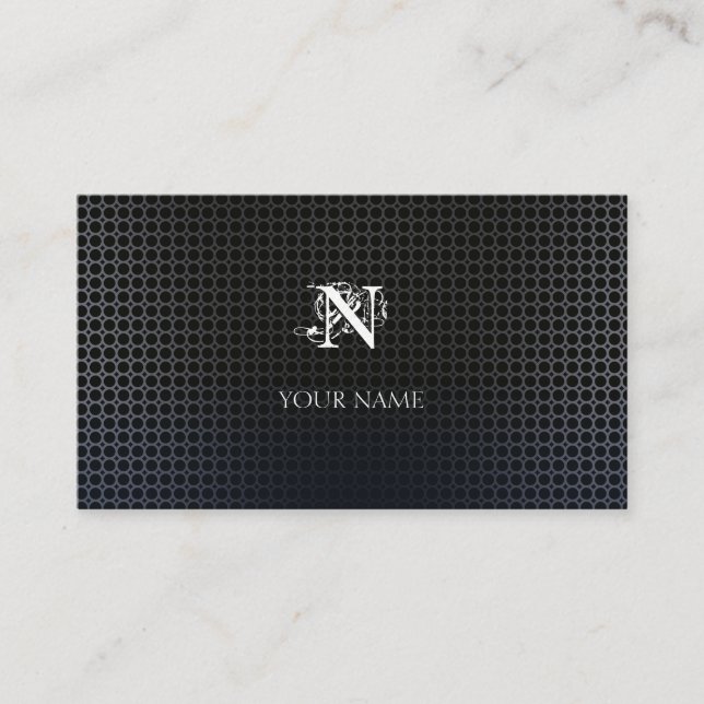 Grid Metal Business Card (Front)