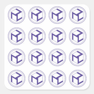 Grid of Antahkaranas -Antahkarana square -female Square Sticker