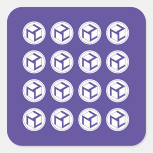 Grid of  Antahkaranas  -Antahkarana square -Female Square Sticker