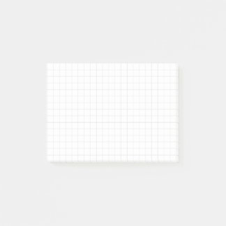 “Grid of graph paper” – Minimalist grid (white) Post-it Notes