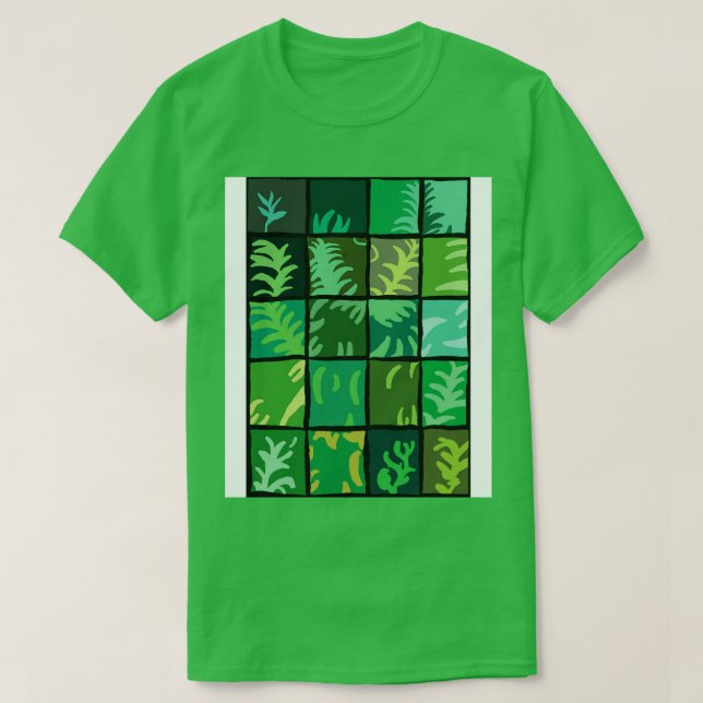 Grid of greenery T-Shirt (Design Front)