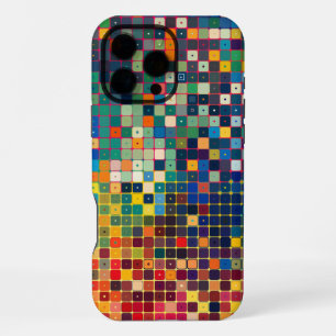 Grid of small colorful squares with dots iPhone 16 pro max case