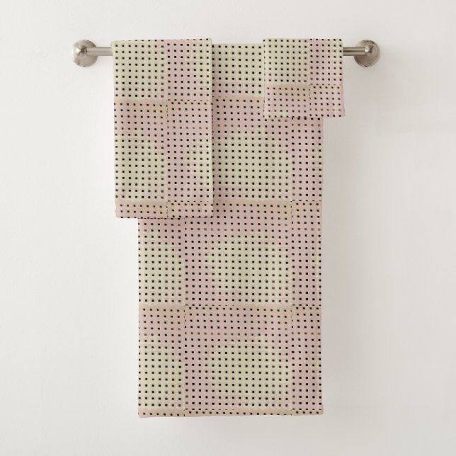 Grid Pattern from a Chair Bath Towel Set (Insitu)