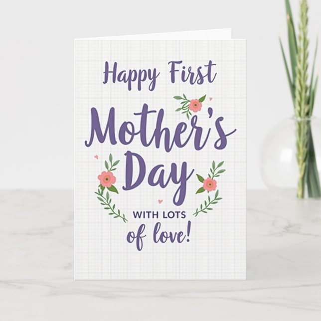 Grid Pattern Greeting Card (Front)