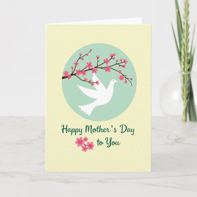 Grid Pattern Springtime Card (Front)