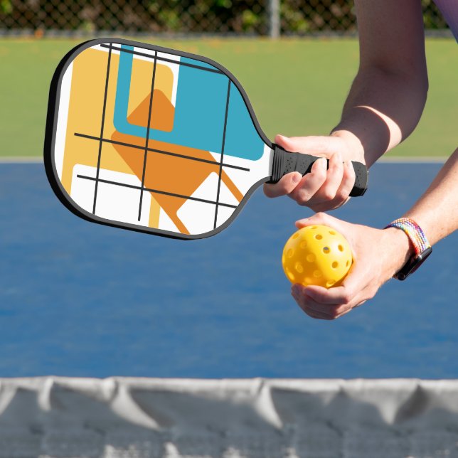 Grid Rectangles  Pickleball Paddle (Insitu)