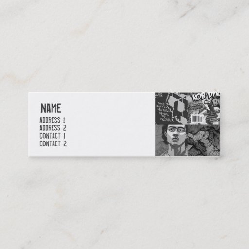 Customizable Grid - Skinny Business Card