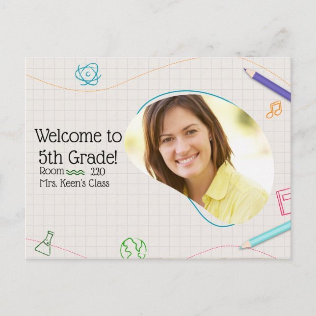 Grid Welcome Back Post Card (Front)