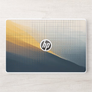 Grid with shapes and dots HP laptop skin