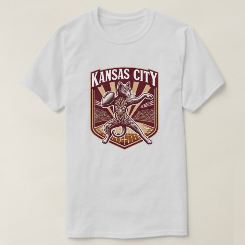 Gridiron Feline Majestic Kansas City Cat Tee