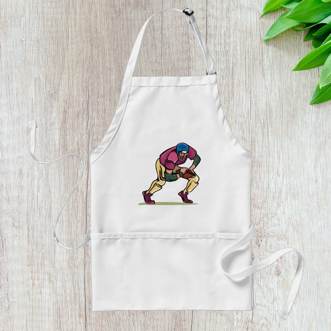 Gridiron Football Player Adult Apron (Creator Uploaded)