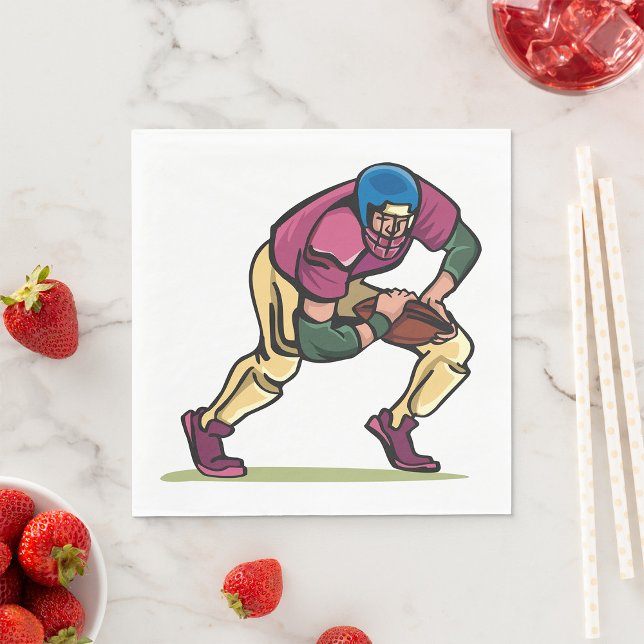 Gridiron Football Player Napkins (Creator Uploaded)