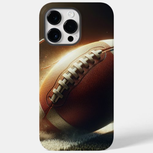 Gridiron Glory Realistic Football Design Case_Mate iPhone 14 Pro Max Case