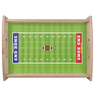 Gridiron Glory Wood Serving Tray