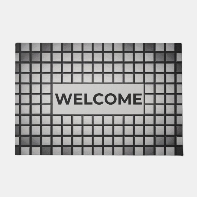 Gridline Welcome Doormat (Front)