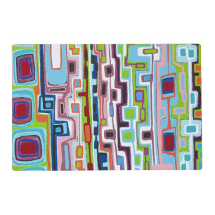 Gridlock Laminated Placemat