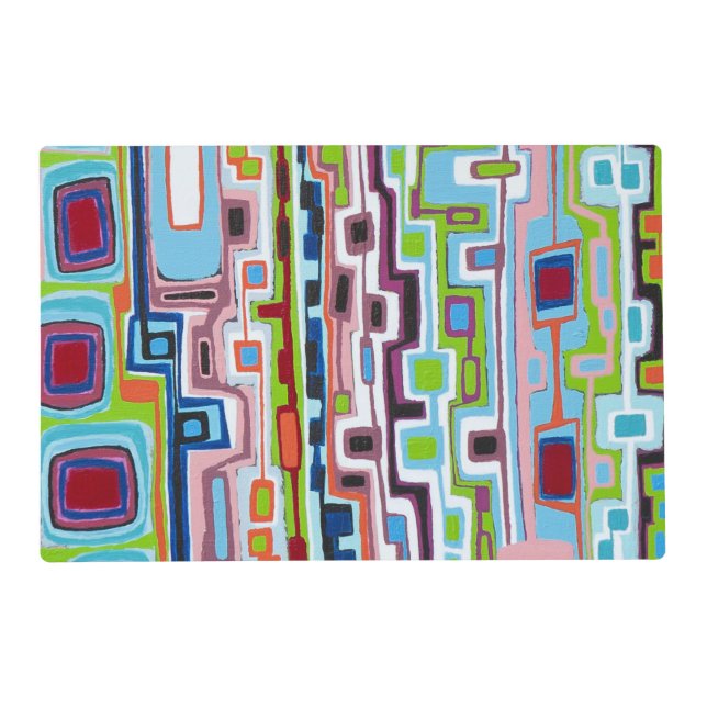 Gridlock Laminated Placemat (Front)