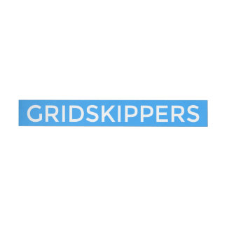 GRIDSKIPPERS Sticker Wrap Around Address Label
