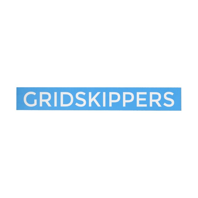 GRIDSKIPPERS Sticker Wrap Around Address Label (Individual)