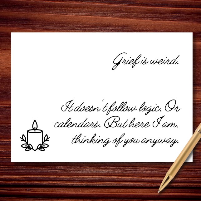 Grief Is Weird Support Sympathy Card (Creator Uploaded)