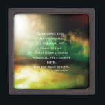 GRIEF never ends Gift Box<br><div class="desc">A beautiful quote: "Grief never ends... But it changes. It's a passage, not a place to stay. Grief is not a sign of weakness, nor a lack of faith... . It is the price of love." The background is a photograph by the designer with beautiful and soothing colors of the...</div>