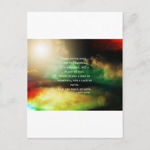 GRIEF never ends Postcard