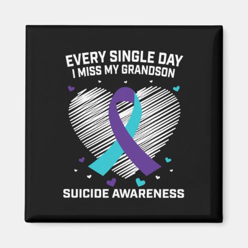 Grieving Gifts For Loss Of Grandson Suicide Awaren Magnet