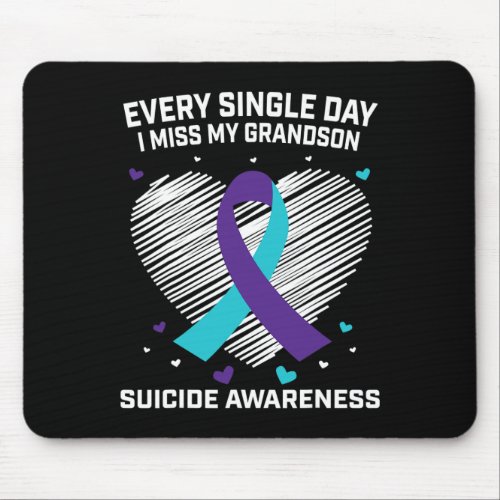 Grieving Gifts For Loss Of Grandson Suicide Awaren Mouse Pad