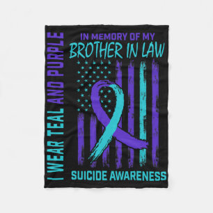 Grieving Gifts Loss Of Brother In Law Suicide Awar Fleece Blanket