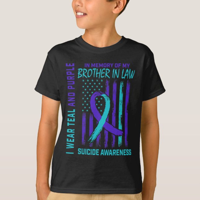 Grieving Gifts Loss Of Brother In Law Suicide Awar T-Shirt (Front)