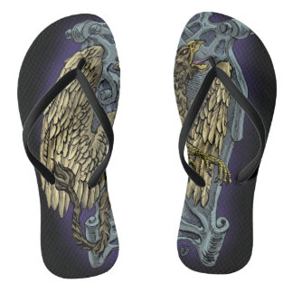 Griffin Crest Flip Flops