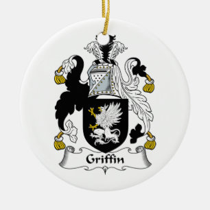 Griffin Family Crest Ceramic Ornament