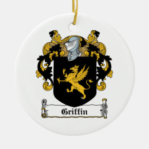 Griffin Family Crest Ceramic Ornament