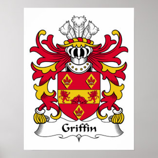 Griffin Family Crest Poster