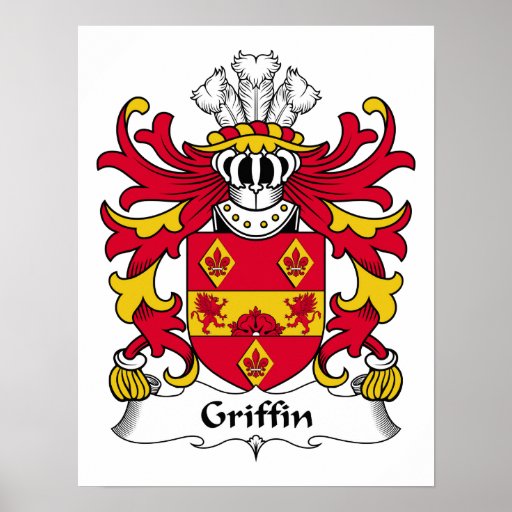 Griffin Family Crest Poster