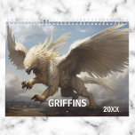 Griffin Gryphon Fantasy Animal  Calendar<br><div class="desc">This design was created though digital art. It may be personalized in the area provided or customizing by choosing the click to customize further option and changing the age, initials or words. You may also change the text color and style or delete the text for an image only design. Contact...</div>