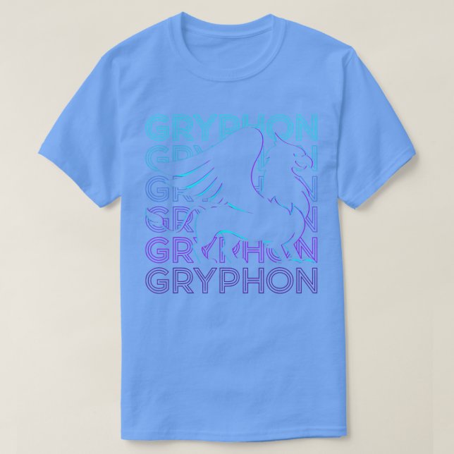 Griffin Gryphon Greek Mythology Ancient Greek Retr T-Shirt (Design Front)