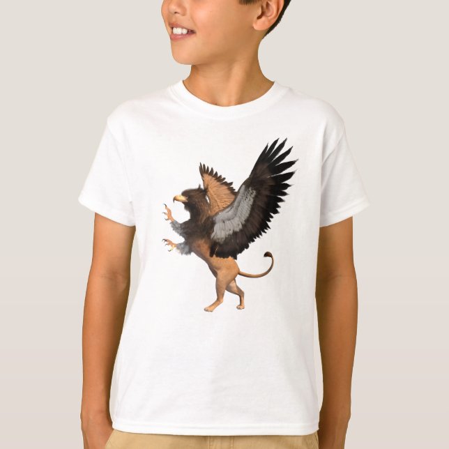 Griffin Gryphon Mythical Creature T-Shirt (Front)