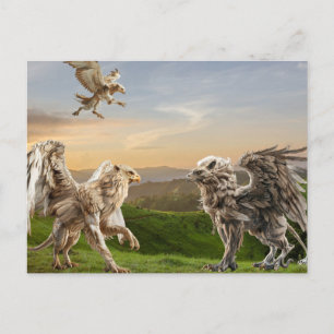 Griffin Gryphon Mythology Postcard