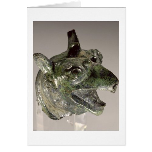 Griffin head fragment of a cauldron attachment f