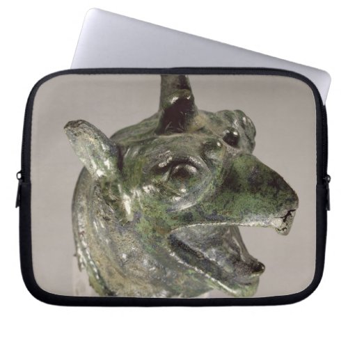 Griffin head fragment of a cauldron attachment f laptop sleeve