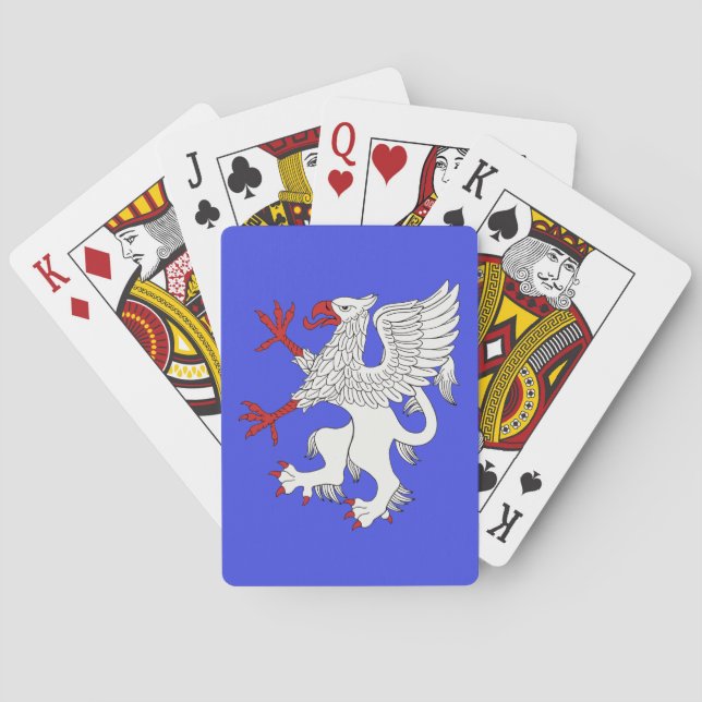 Griffin Rampant Argent Poker Cards (Back)