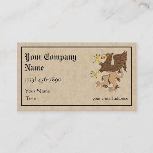 Griffin Rampant Business Card